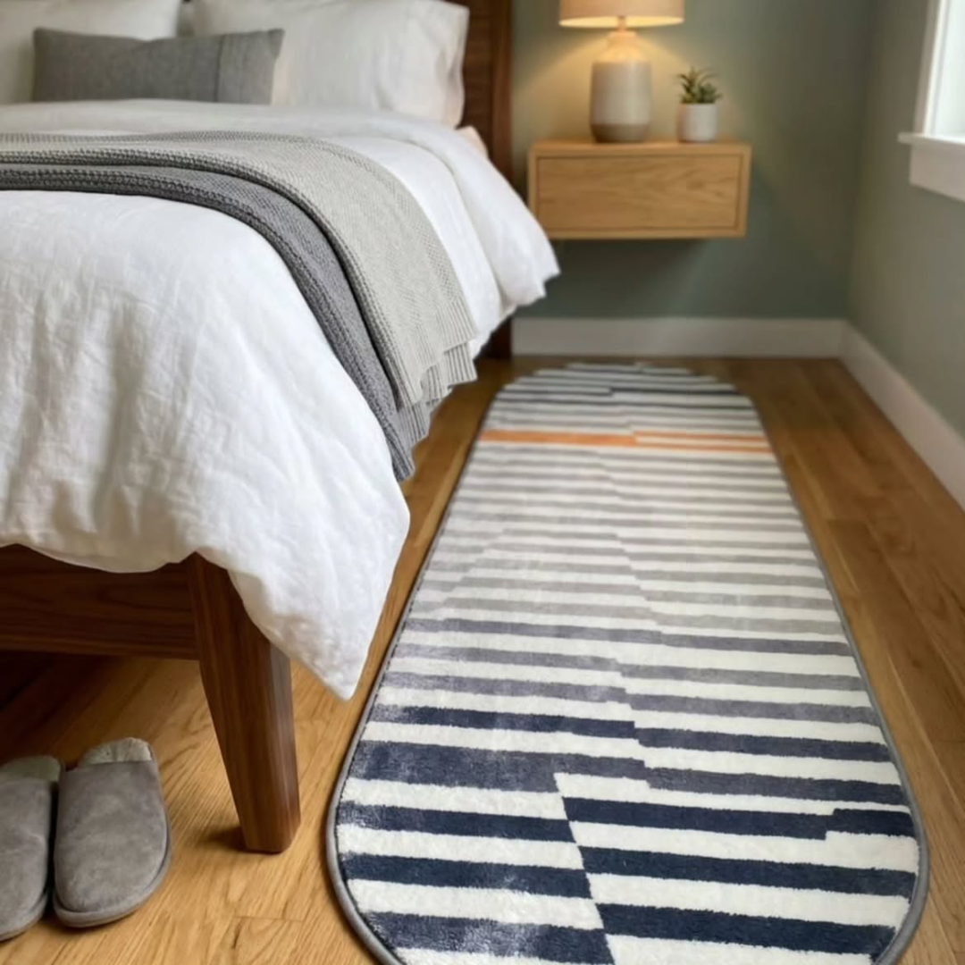 Warm Super Oval Soft Bedside Mat