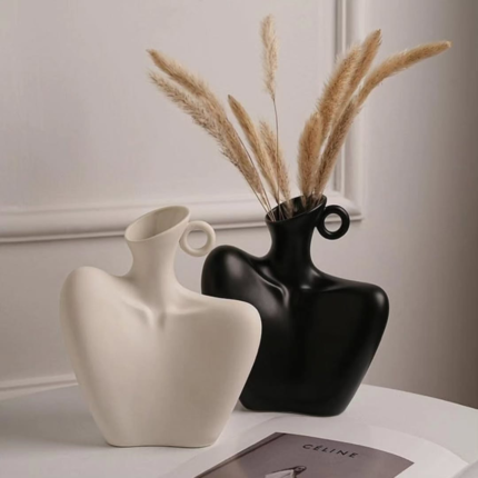 Ivory Sculpt Vase