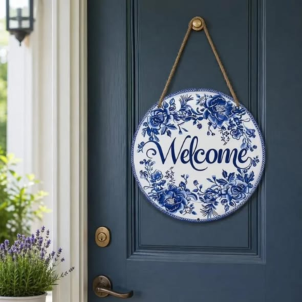 2D Flat Metallic Hanging Decor Signs