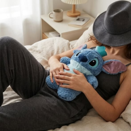 Disney Stitch plush hot water bottle cover
