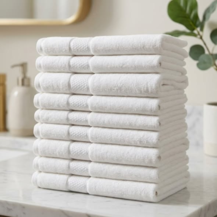 White Cotton Towels