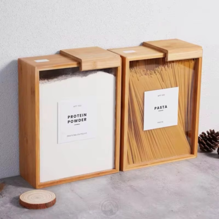 3L Bamboo Cereal Storage Containers