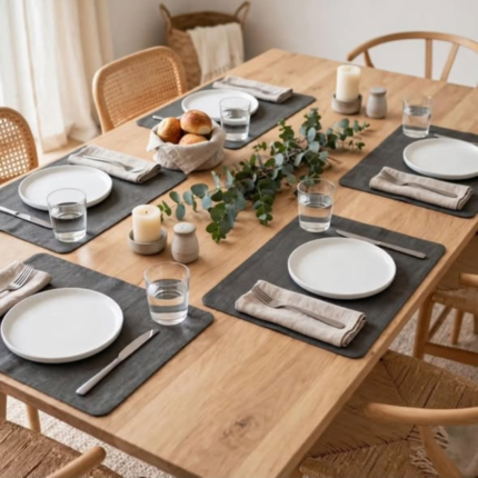 6Pcs Wipeable Placemats/Table mats