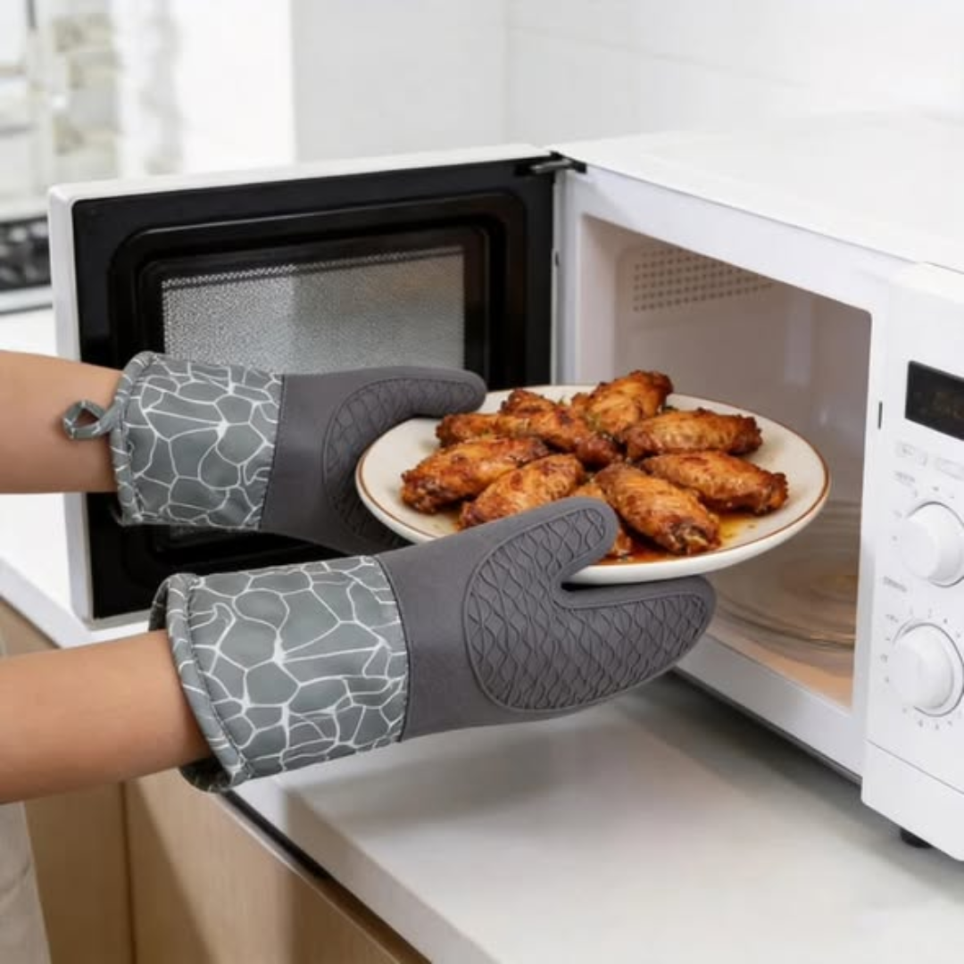 Heat Resistant Silicone Oven Gloves