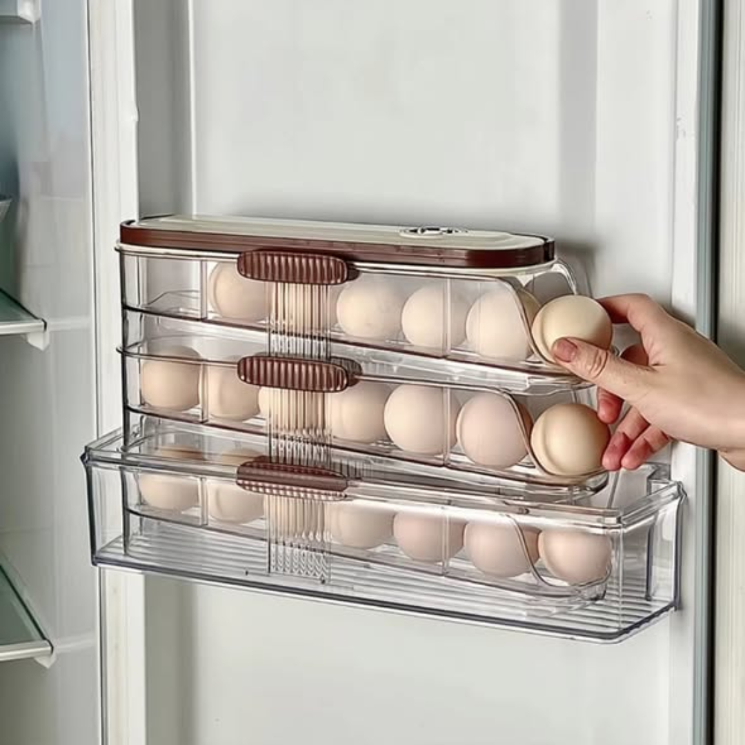 3 Layer Self Rolling Egg Holder