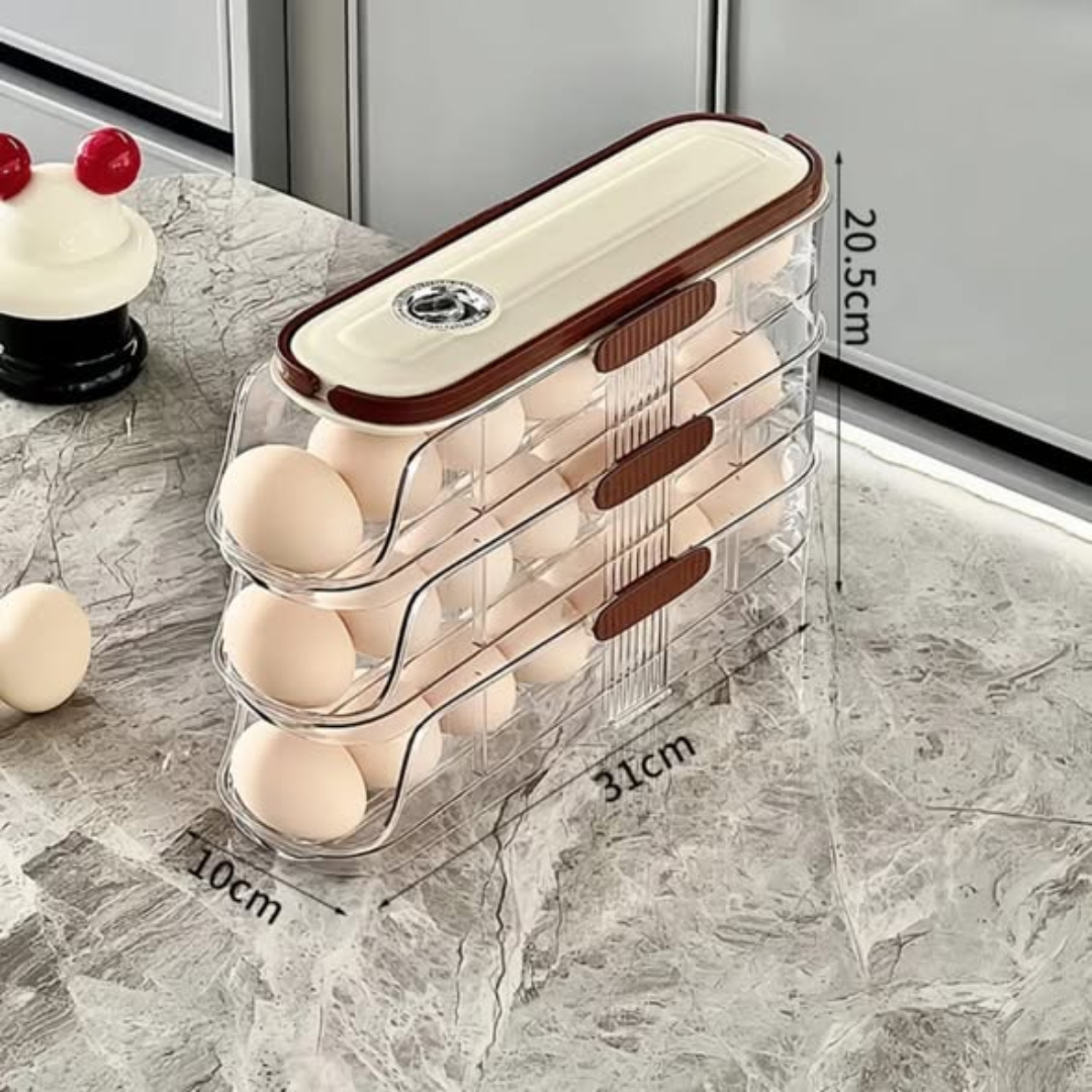 3 Layer Self Rolling Egg Holder