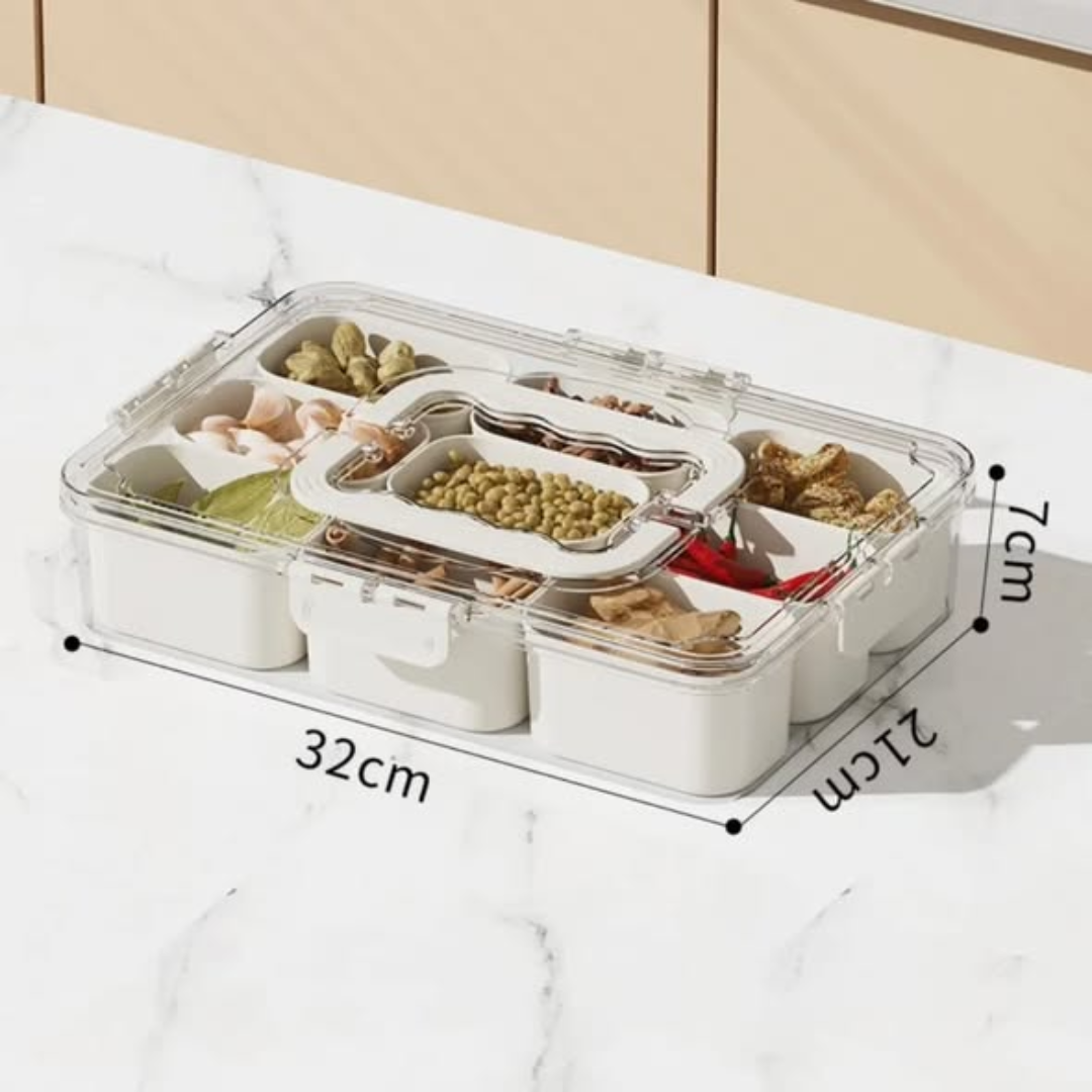 9 Compartment Spice/Snacks/Fruit Organizer