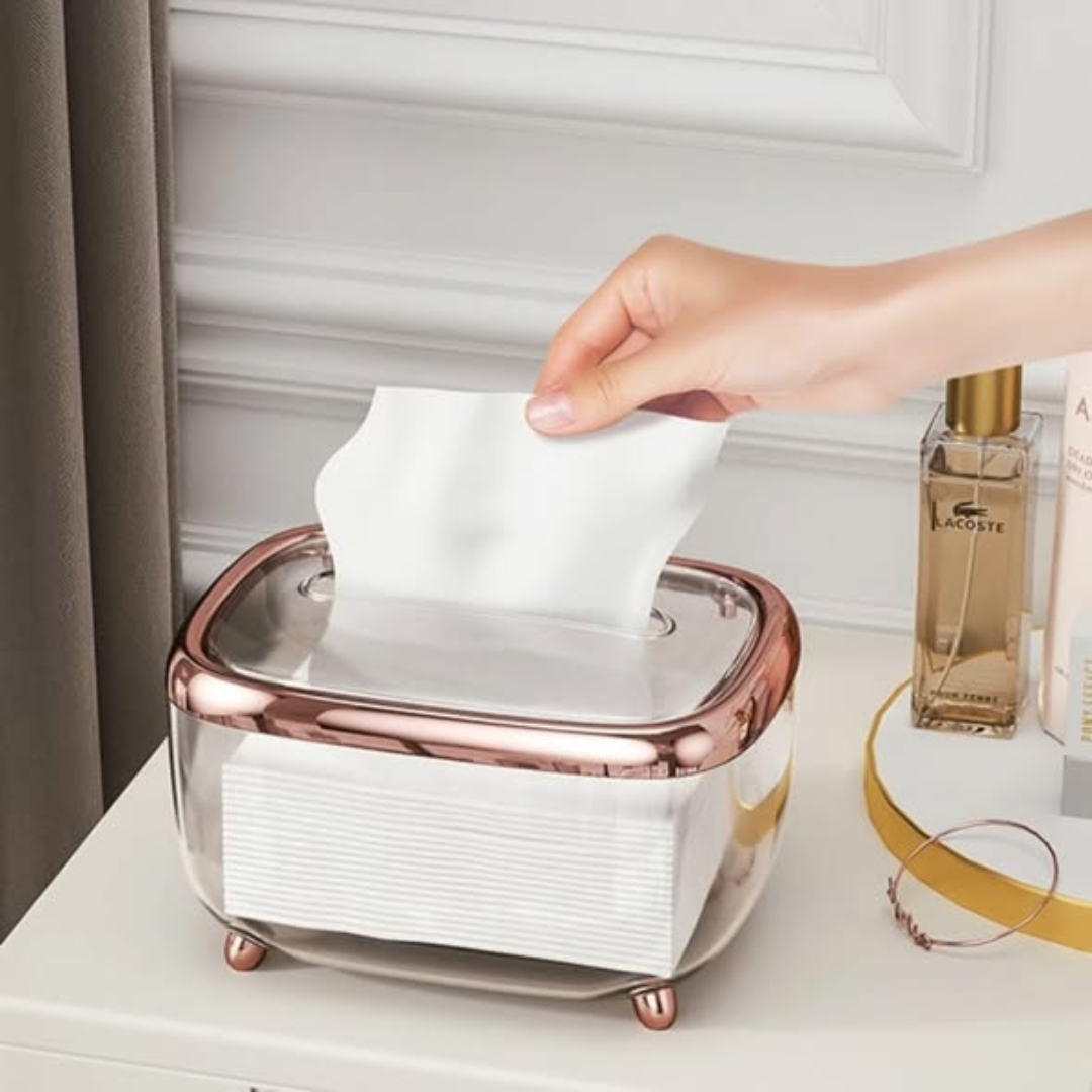 Transparent Tissue Storage Box