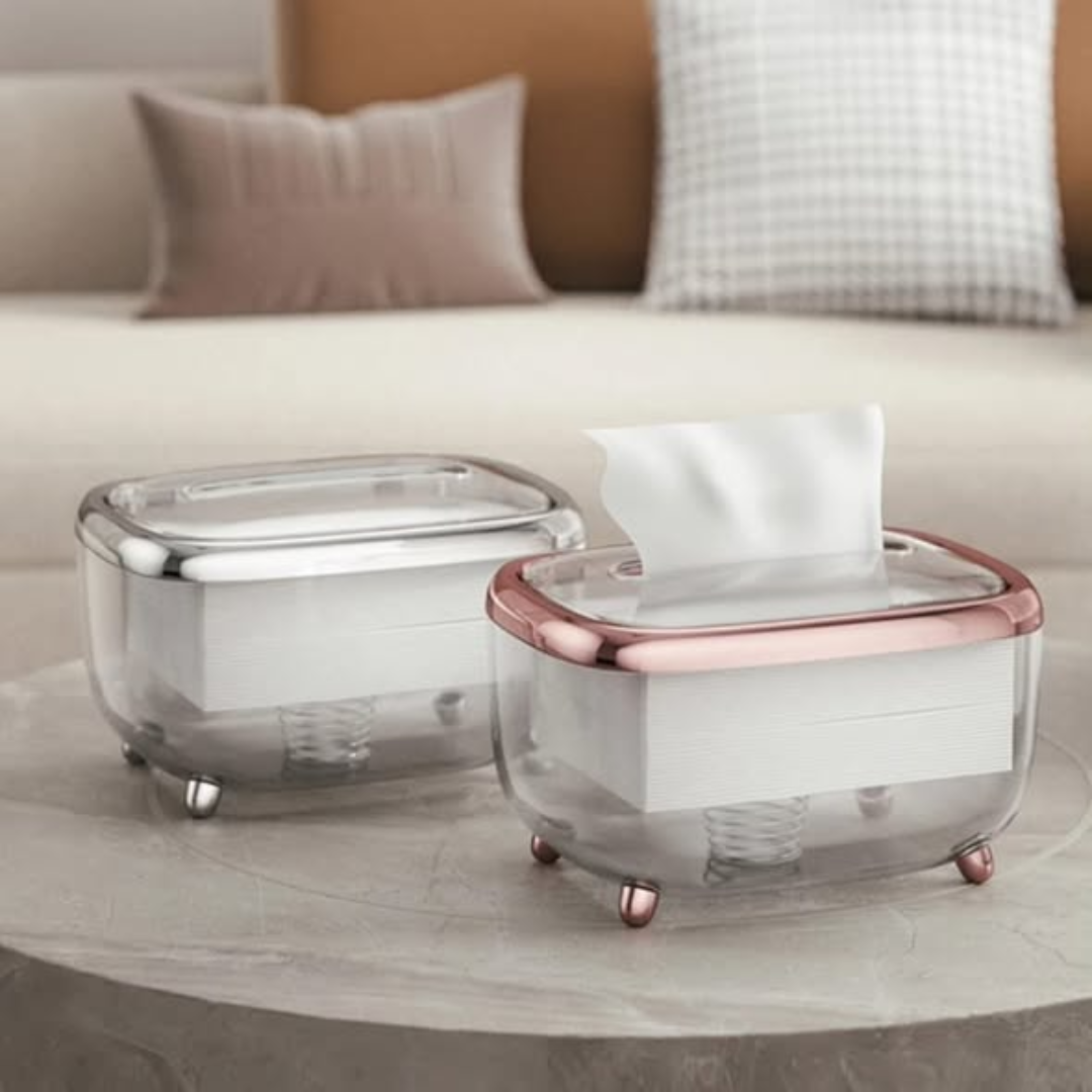 Transparent Tissue Storage Box