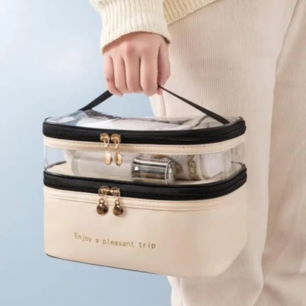 Double Layer PVC Cosmetic Bag