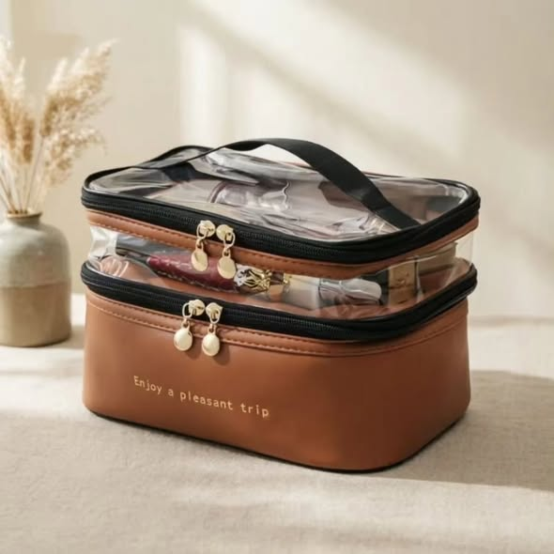 Double Layer PVC Cosmetic Bag