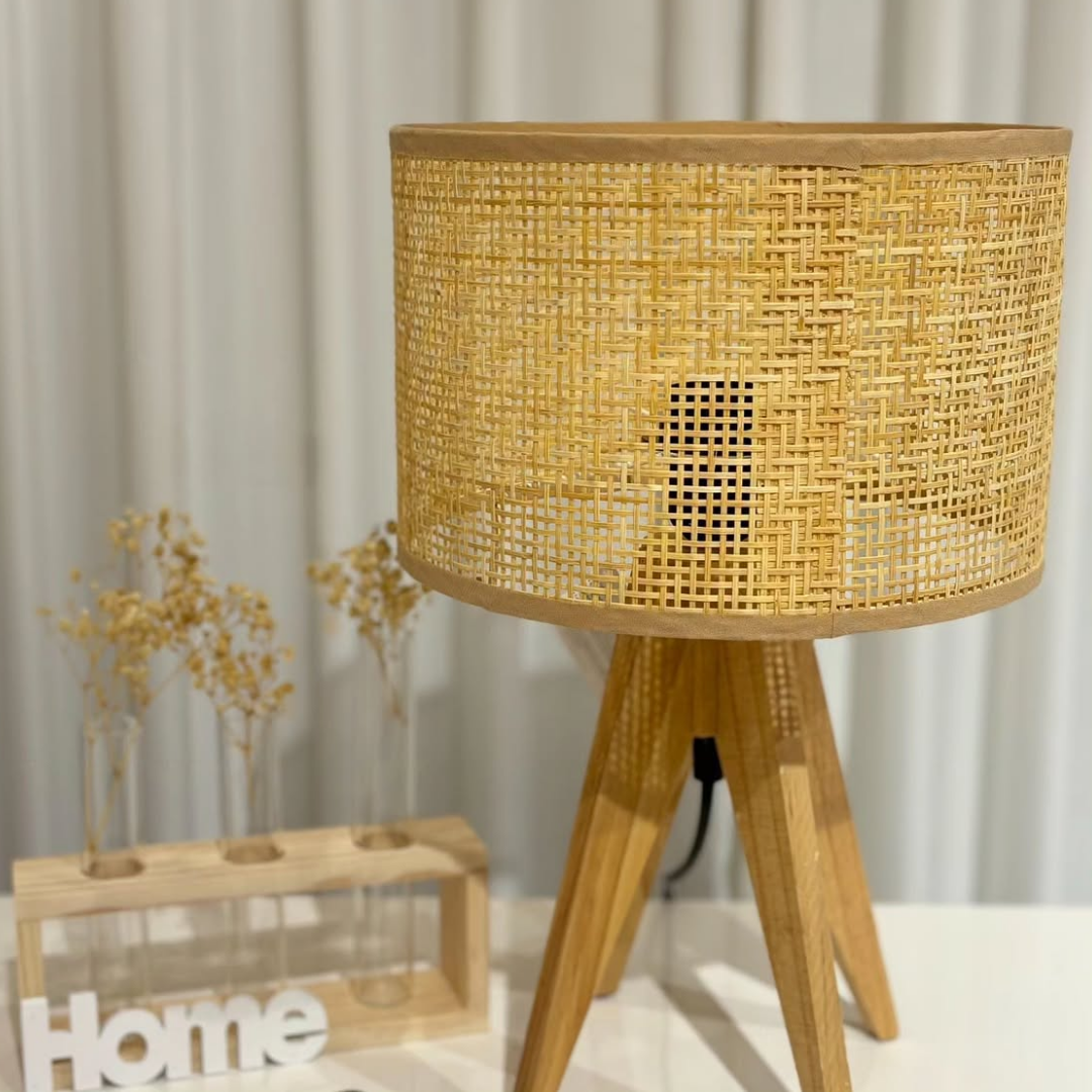 Wooden Base Table Lamp