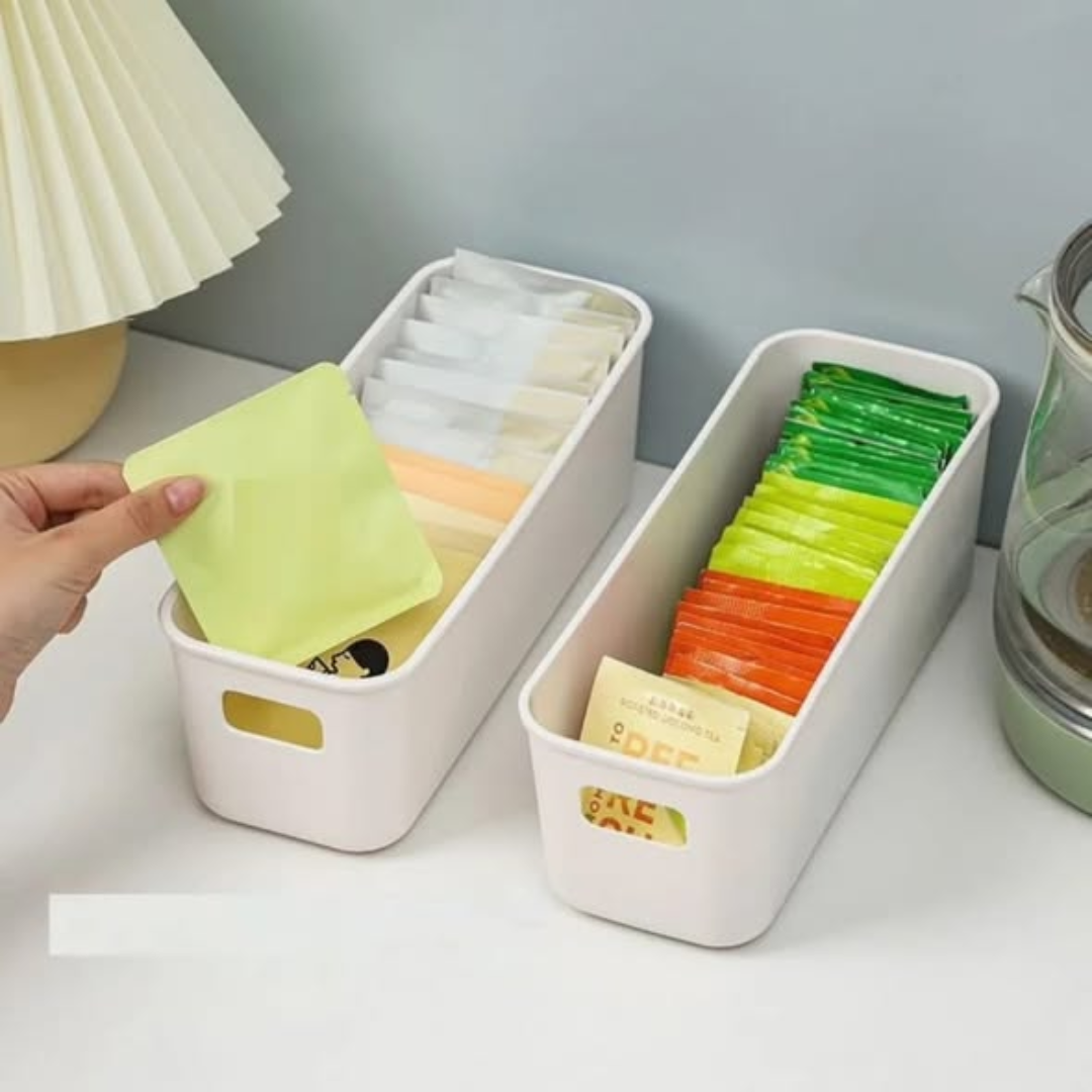 2 Pcs Multifunctional Rectangular Storage Box