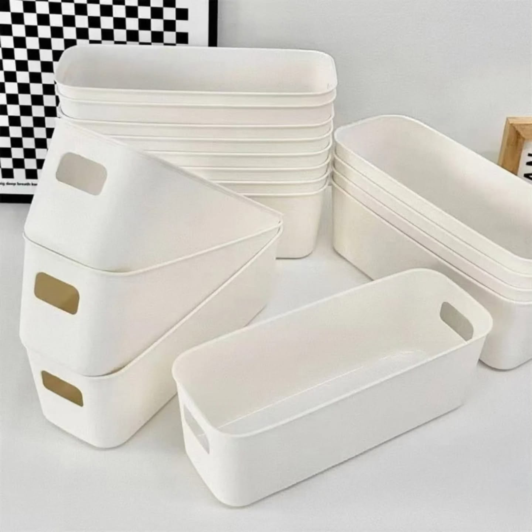 2 Pcs Multifunctional Rectangular Storage Box