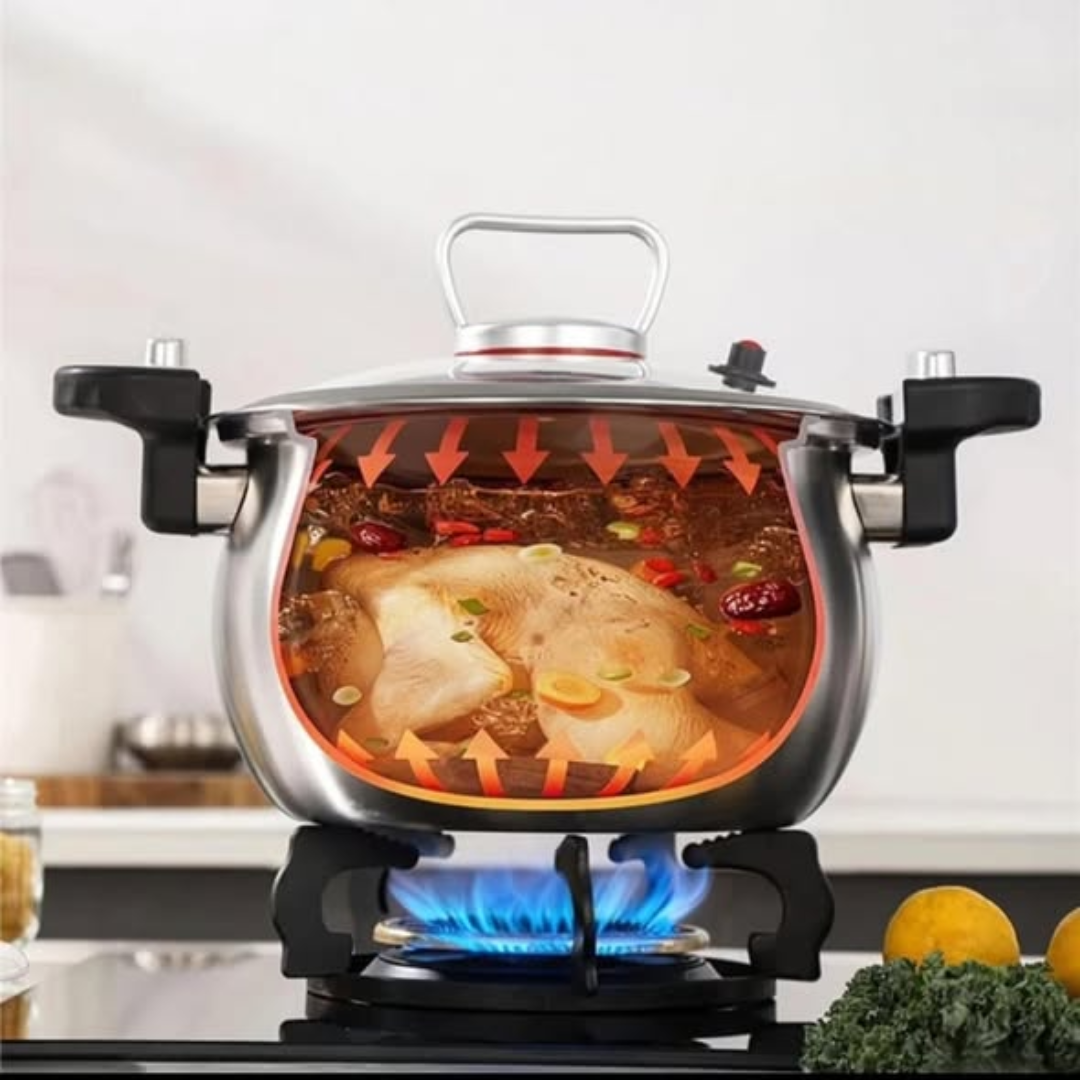 2 in 1 Multipurpose Pressure Cooker With a Steamer Pot