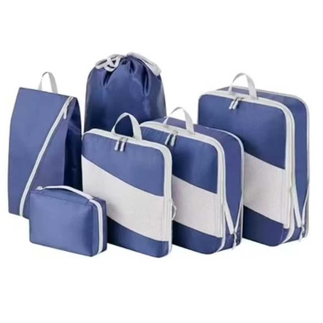 6Pcs Set Double zipper Travel luggage Organizer