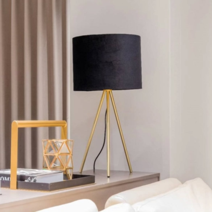 Velvet Tripod Table Lamp