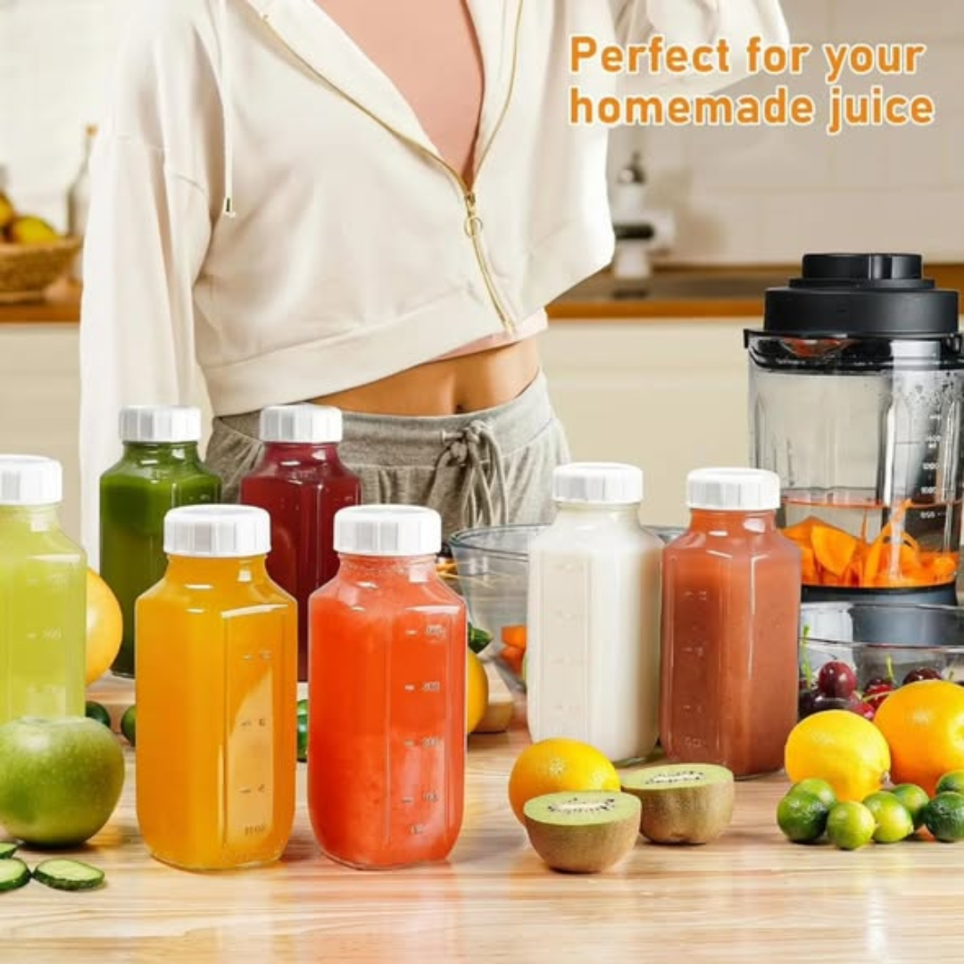 4Pcs Reusable Glass Bottles