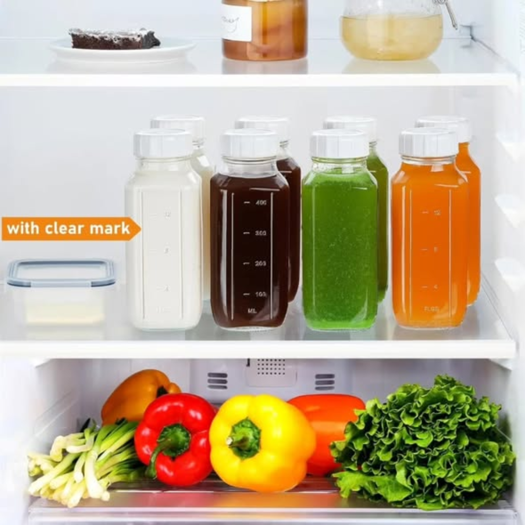 4Pcs Reusable Glass Bottles