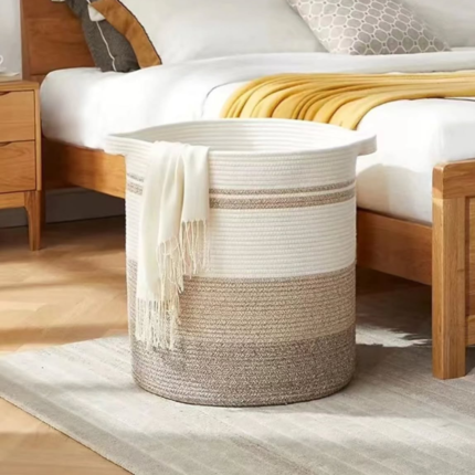 Large Cotton Rope Laundry Basket