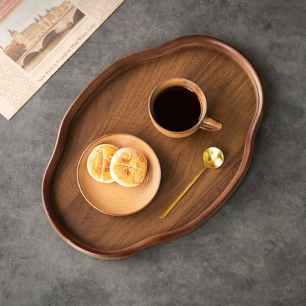Wooden Decorative Serving Tray Set – 2pcs