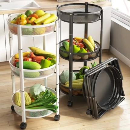 Kitchen Foldable Multi-Layer Storage Rack