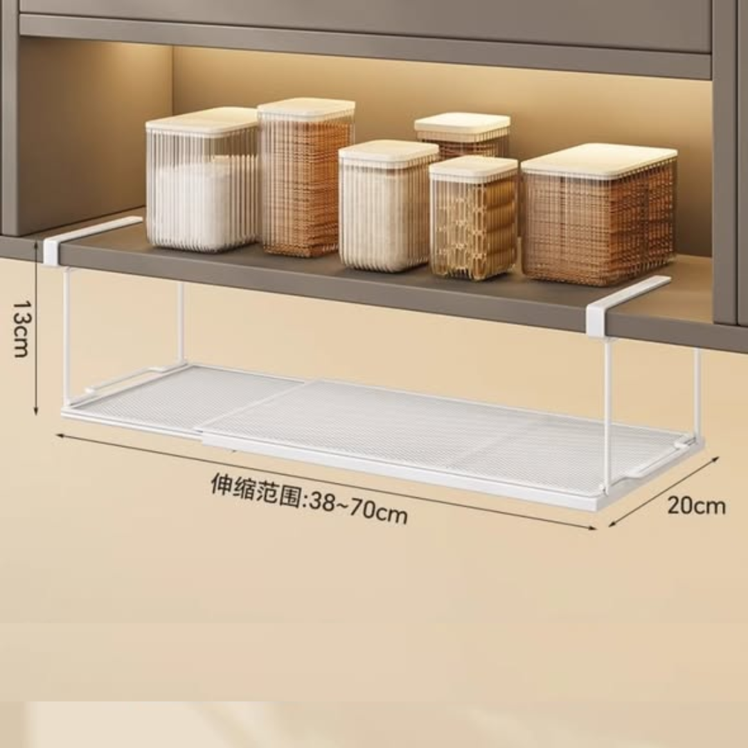 Extendable Under The Shelf Organizer