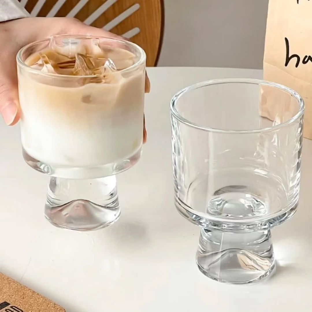 Crystal Glass Handled Cup