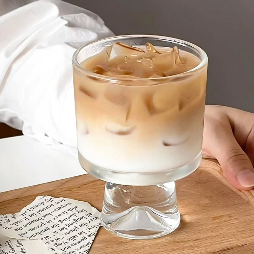 Crystal Glass Handled Cup