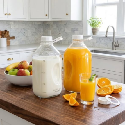2L Multi-purpose Glass Bottle With Airtight lid
