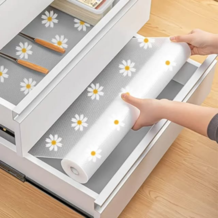 Daisy Pattern Kitchen Drawer Liner Mat