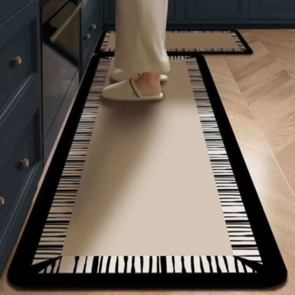 2Pcs Rubber Bottom Anti-Slip Kitchen Mats