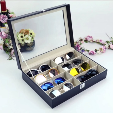 8-Slot Sunglasses Organizer Box