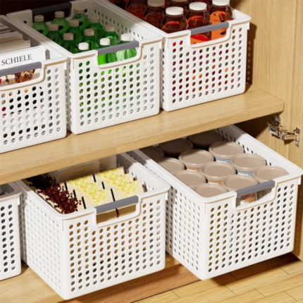 Large Capacity Plastic Storage Basket