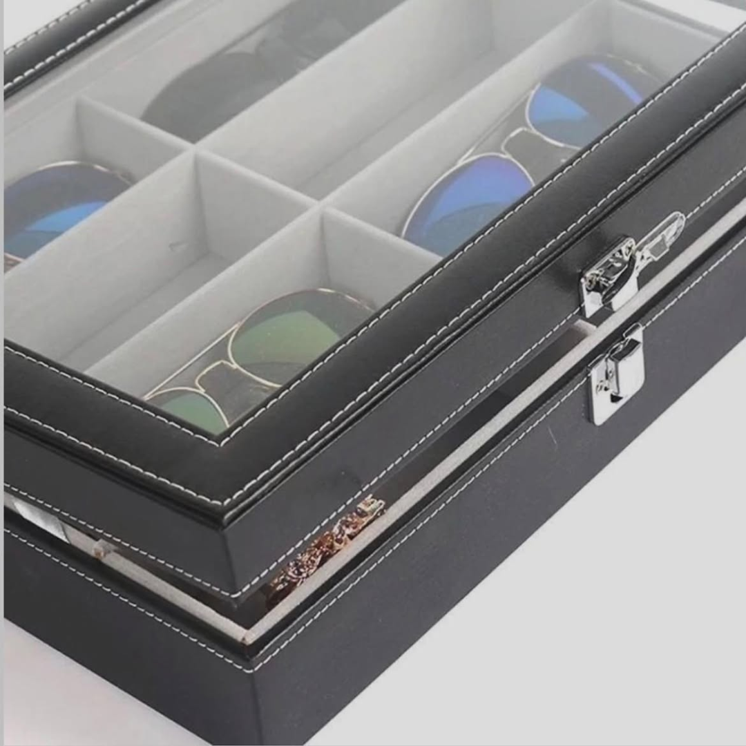 8-Slot Sunglasses Organizer Box