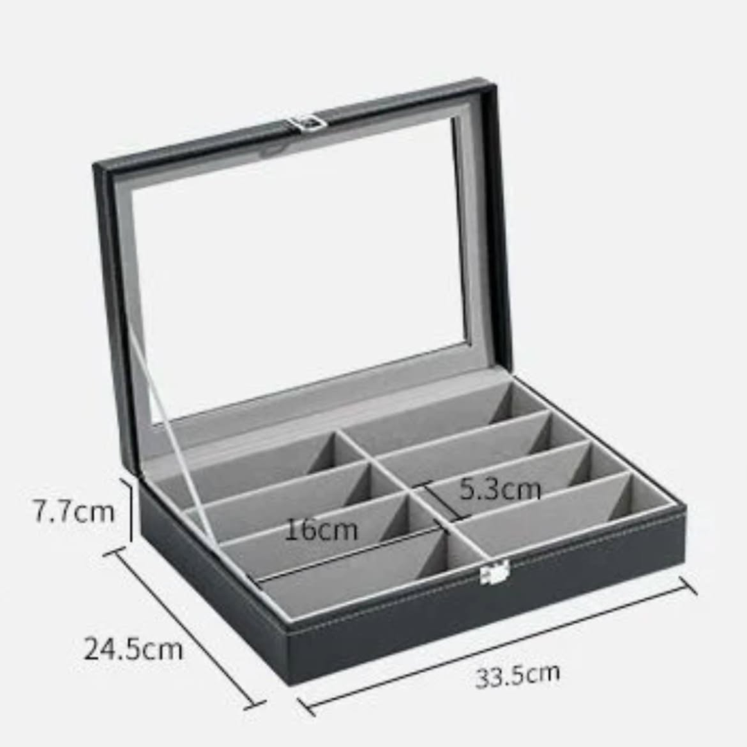 8-Slot Sunglasses Organizer Box