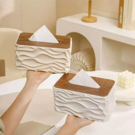 Wave Texture Tissue Box / Serviette Holder