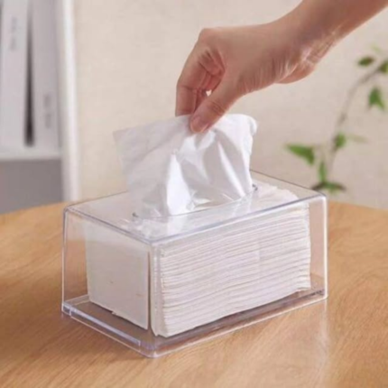 Clear Acrylic Tissue Box / Serviette Holder