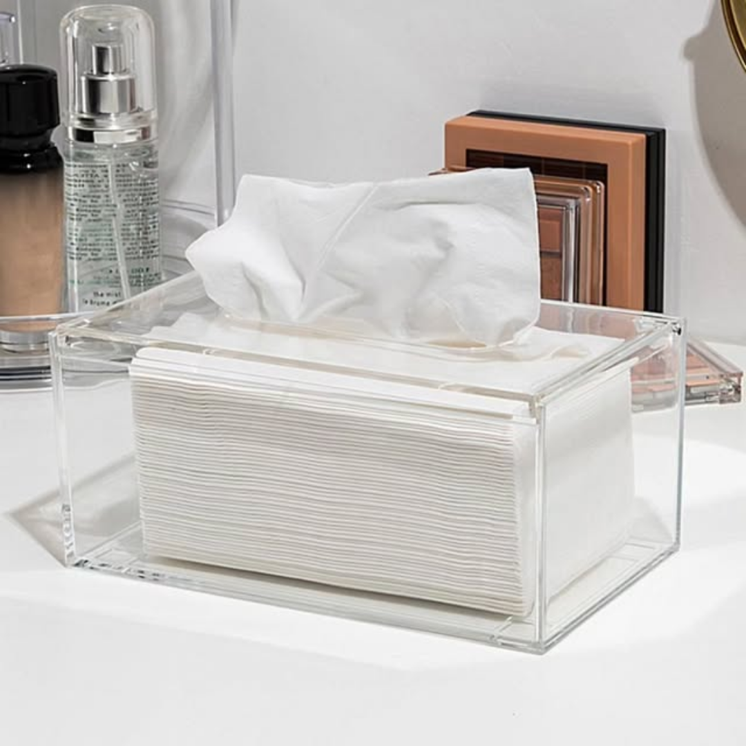 Clear Acrylic Tissue Box / Serviette Holder