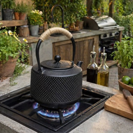 2.5L Cast Iron Teapot with Strainer Filter