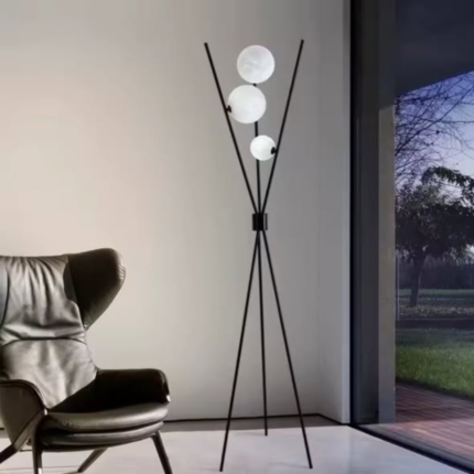 Iron art floor lamp