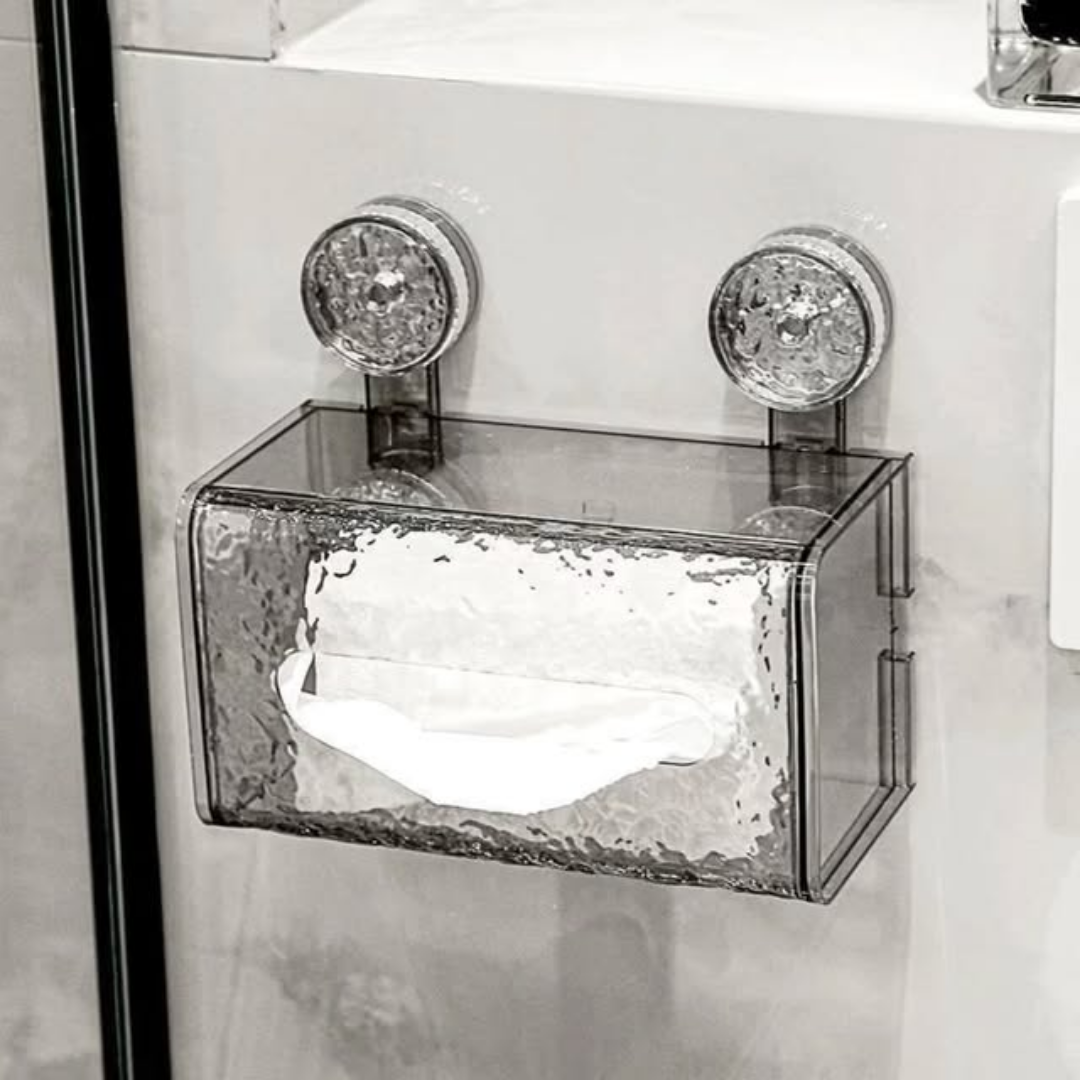 Suction Cup Glacier-Pattern Tissue Box