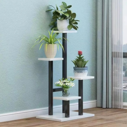 Multi-Layer Wooden Floral Display Rack