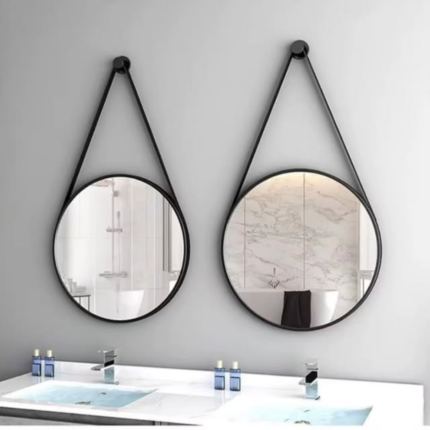 Round Iron Art Wall Mirror