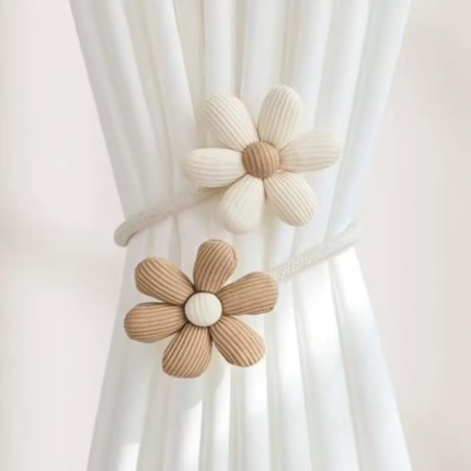 Daisy Flower Curtain Tie back