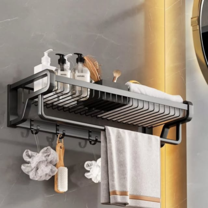 Multifunctional Towel Rack With Hooks