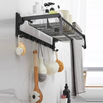 Multifunctional Towel Rack With Hooks