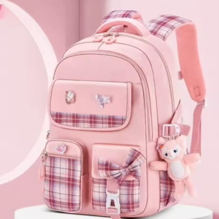 Checkered Student Backpack