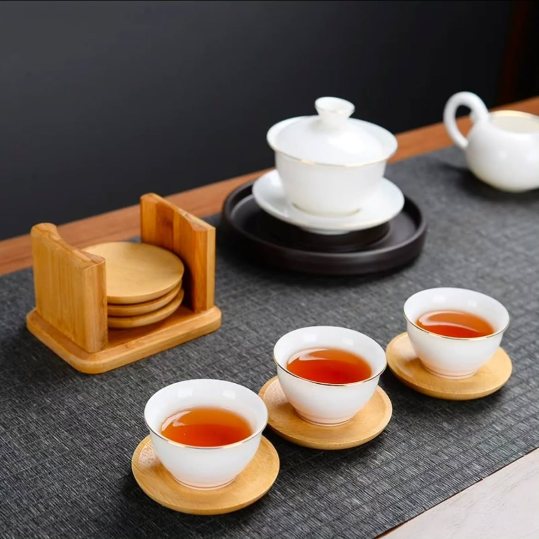 Bamboo Coaster Set