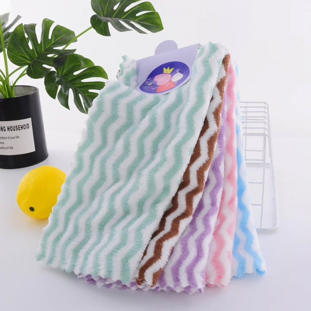 5pcs Set Microfiber Cleaning Cloths